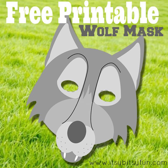 Printable Wolf Mask